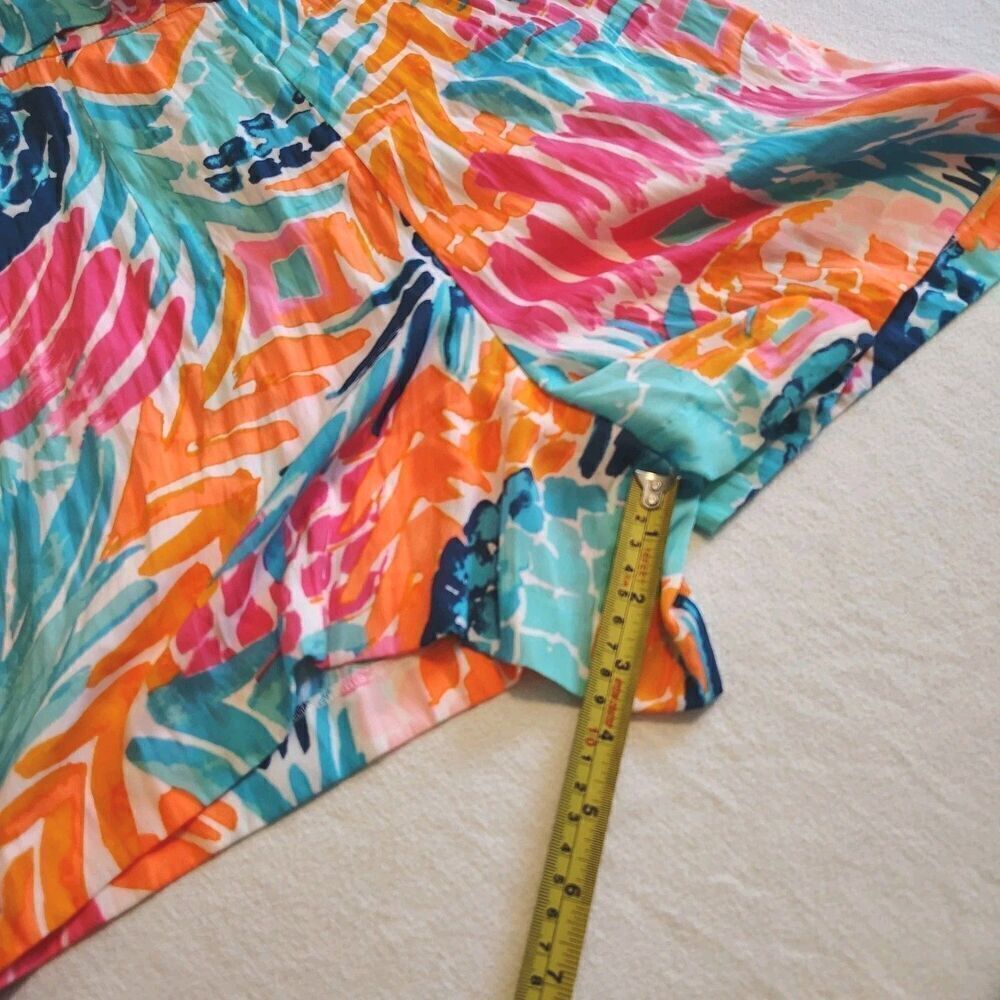 Lilly Pulitzer Womens Resort Coastal Beachy Bright Romper Size S Abstract Print - Picture 5 of 11